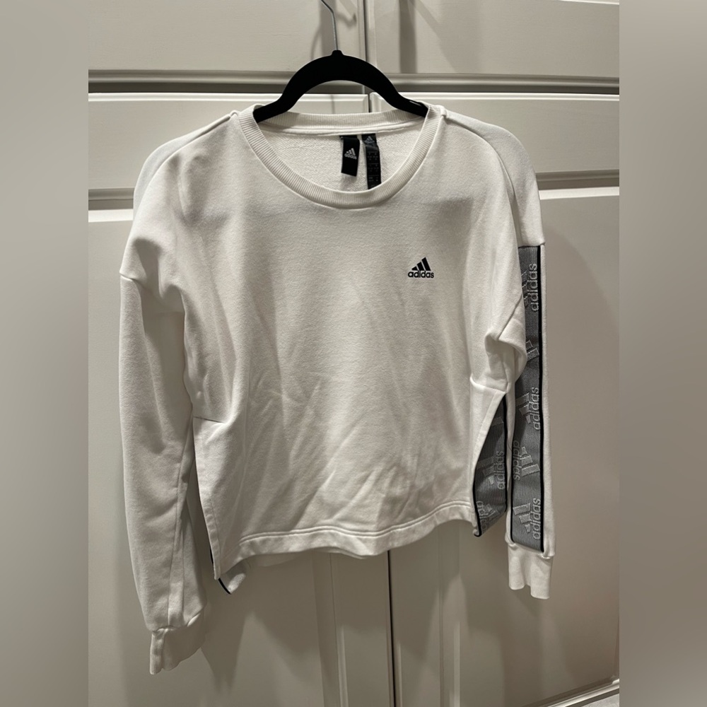 Adidas Cropped Side-Slit Sweater
